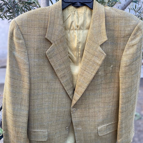 VTG Valentino Uomo🇮🇹Tweeded Silk/Linen/Wool Coat 40S - Picture 2 of 16